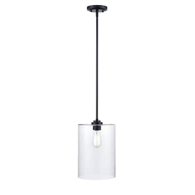 Millennium Lighting 9" Wide Mini Pendant with Clear Seeded Glass Shade