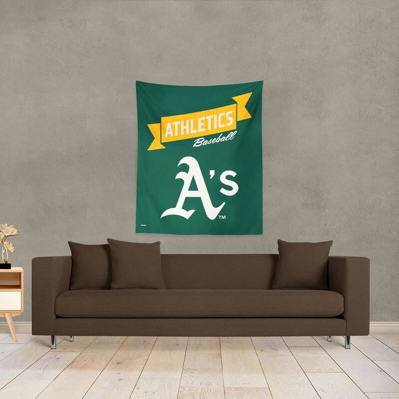 MLB Premium Athletics Printed Wall Hanging - 34"x40"