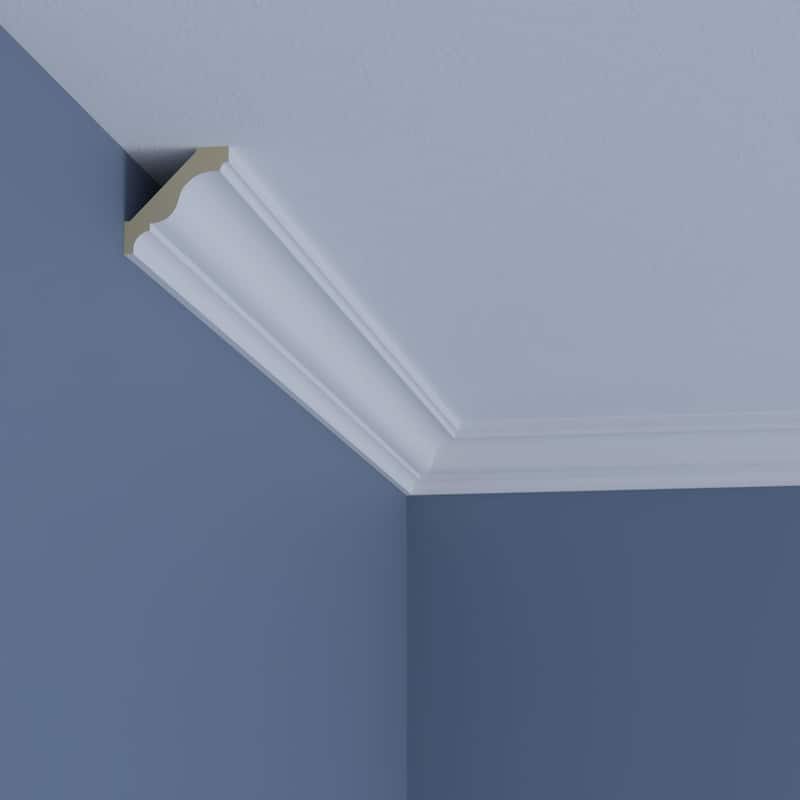 2"H x 2"P x 2 3/4"F x 96"L Nico Crown Moulding - 1-Pack