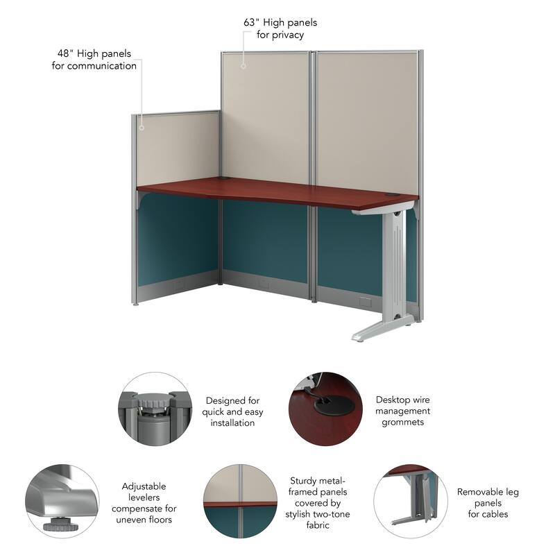 Office in an Hour 65W Cubicle Desk by Bush Business Furniture