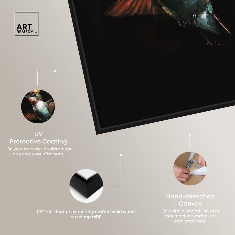 Royal Bird II Canvas by Art Remedy