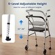 preview thumbnail 13 of 18, Costway Folding Walker for Seniors, Lightweight Aluminum Mobility