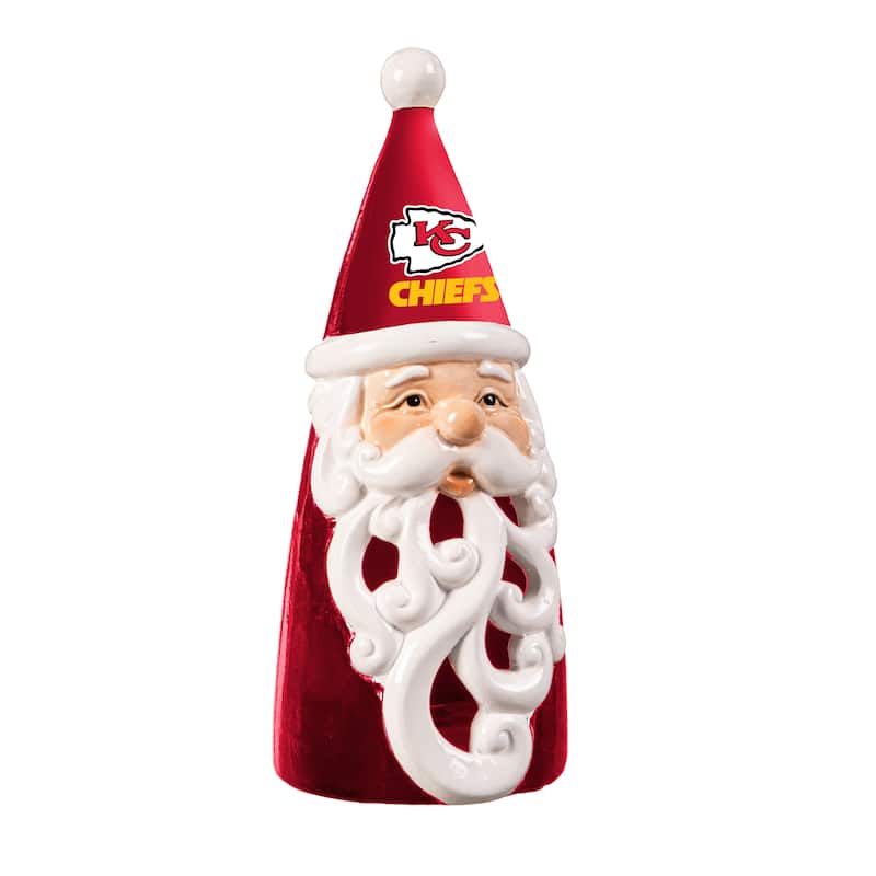 Kansas City Chiefs Santa LED Garden Statuary, 8"