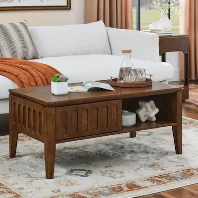 Mid Century Modern Fluted Coffee Table
