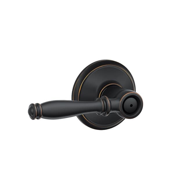 Birmingham Aged Bronze Privacy Bed/Bath Door Lever