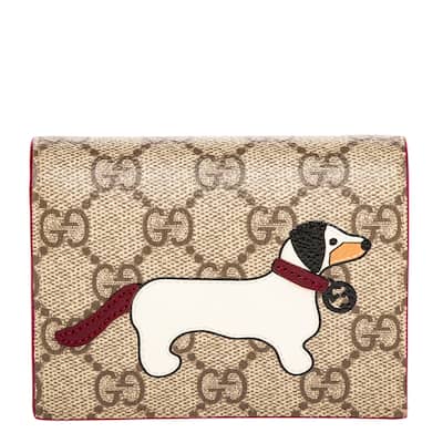 Gucci GG Small Wallet with Dog Detail