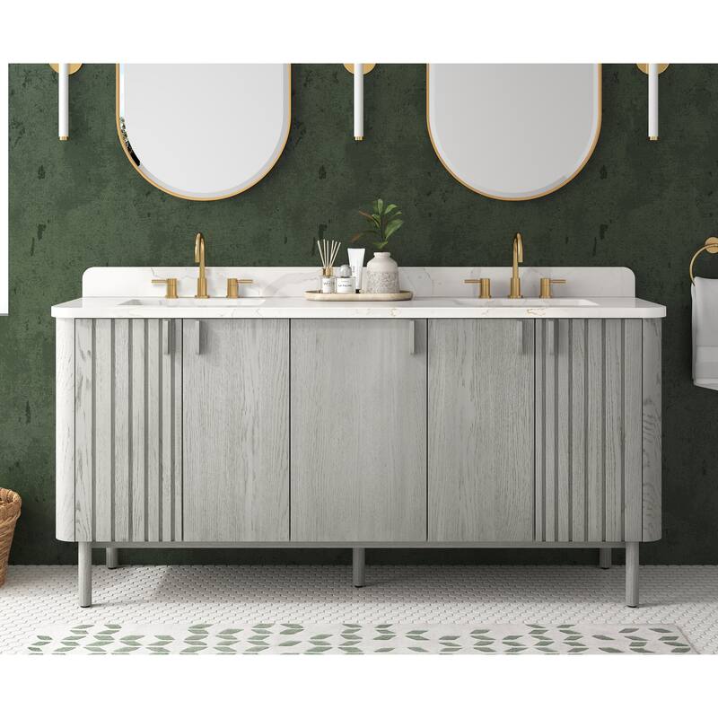 Avanity Blakely 72 in. Vanity Only in Gray Oak finish