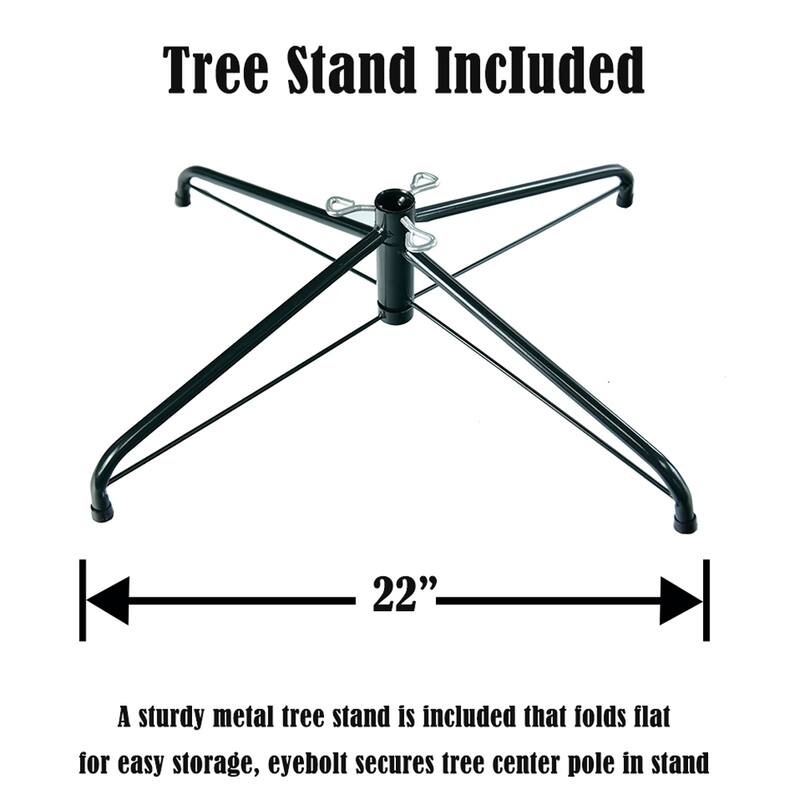 7.5ft Pencil Flocking Artificial Christmas Tree with Stand White