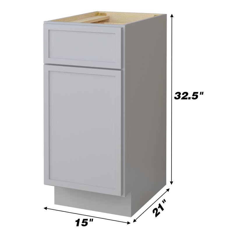 Vanity Art 15" Freestanding Single Base Storage Cabinet with Soft Close Door