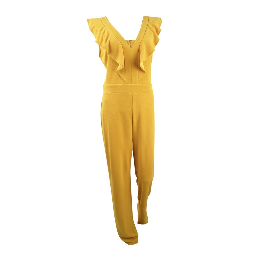 Bar iii ruffled jumpsuit new arrivals
