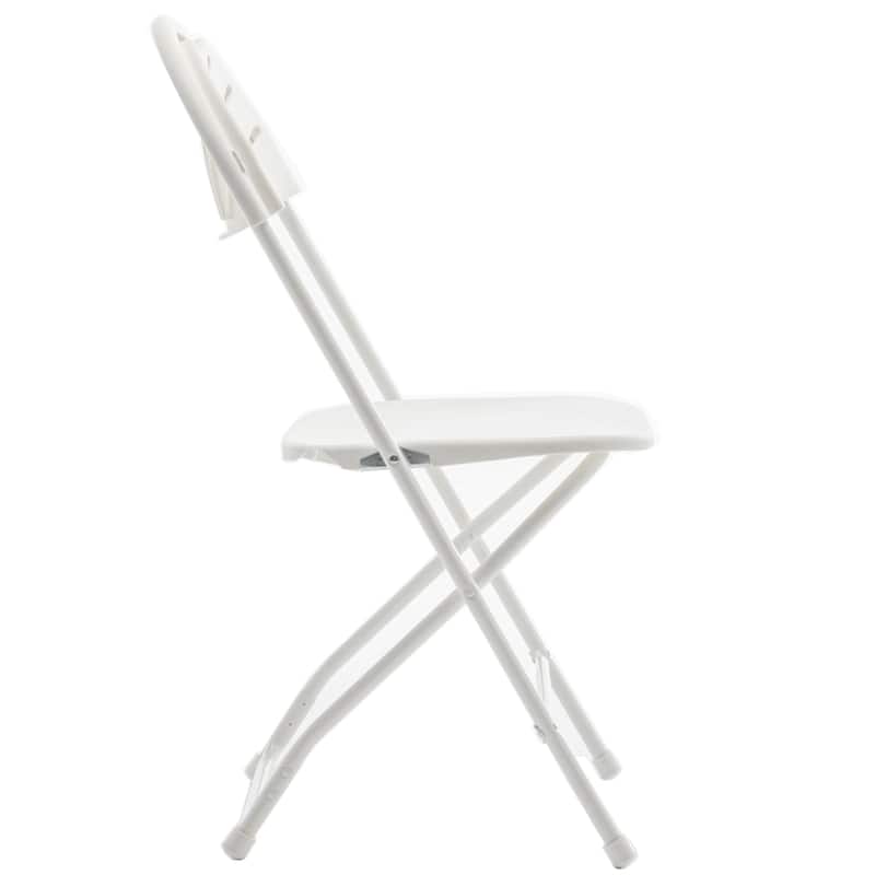 BTEXPERT 4 Piece Folding Seminar Table Portable Chair Set, 6-Foot Long 18" Wide 29" High Training Portable 3 Adult Chairs.