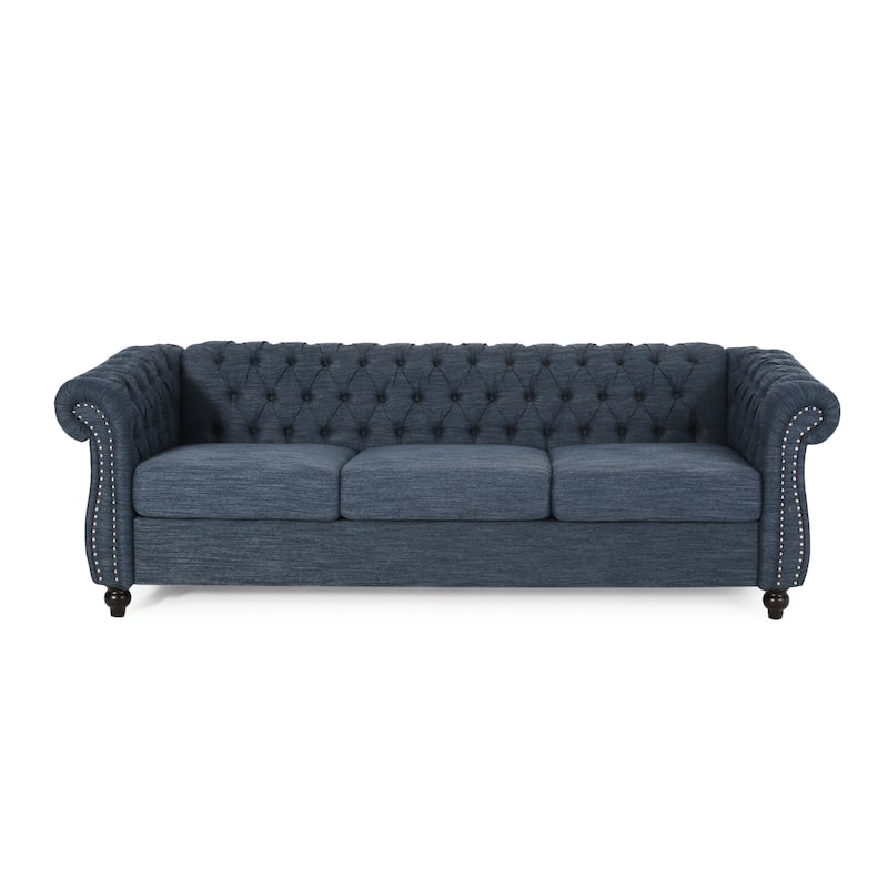 Parksley Tufted Chesterfield 3-seat Sofa by Christopher Knight Home