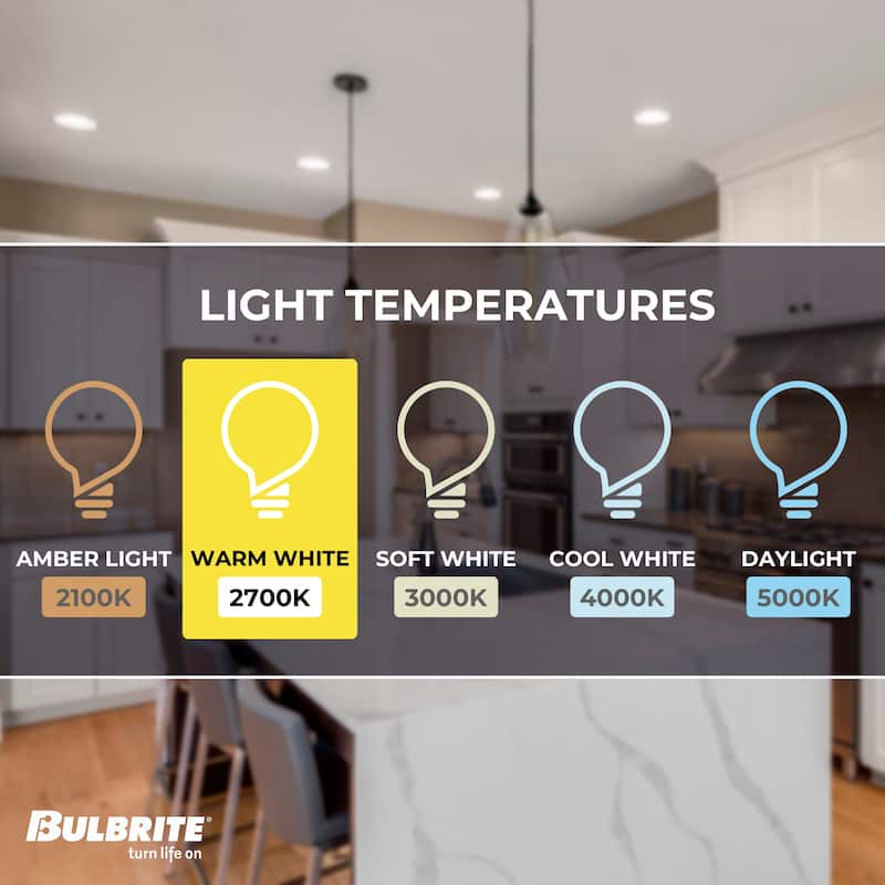 Bulbrite LED Filament Pack of (4) 5 Watt Dimmable 7 Inch T9 Light Bulb with Frost Glass Finish and Medium (E26) Base