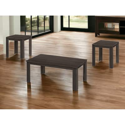 HomeRoots Set of Three 44" Oak Coffee Table - 44' X '15' X '22