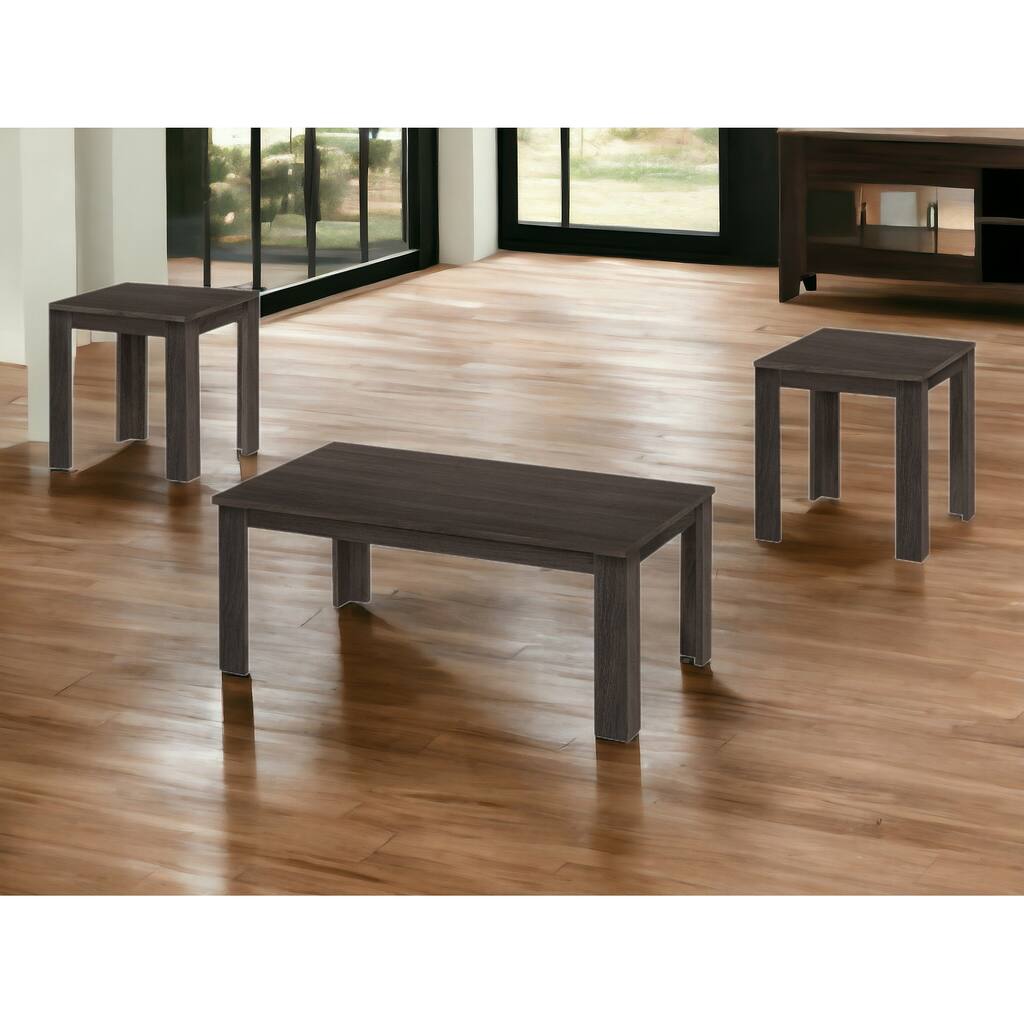 HomeRoots Set of Three 44" Oak Coffee Table - 44' X '15' X '22