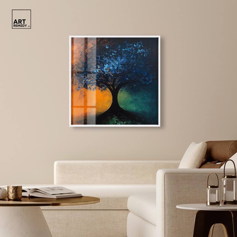 Tree of Opposites II Shadowbox by Art Remedy