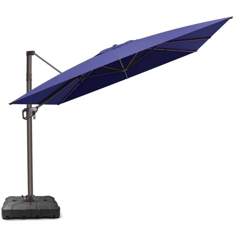 Crestlive Products Outdoor 10ft Patio Cantilever Offset Umbrella with Base