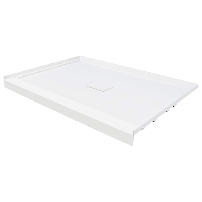 Transolid TRS_FLU4834C FLU-Series 48" x 34" Rectangular Shower Base - White