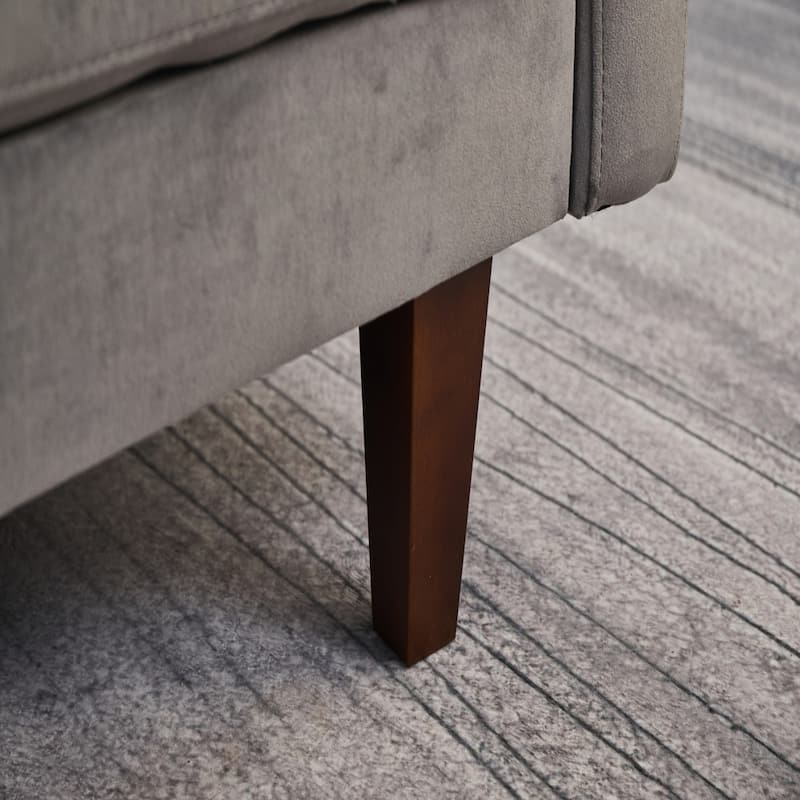 Luxury Sofa, Plush Microfiber, High-Density Foam Comfort