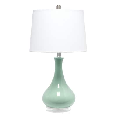 Lalia Home Droplet Table Lamp with Fabric Shade
