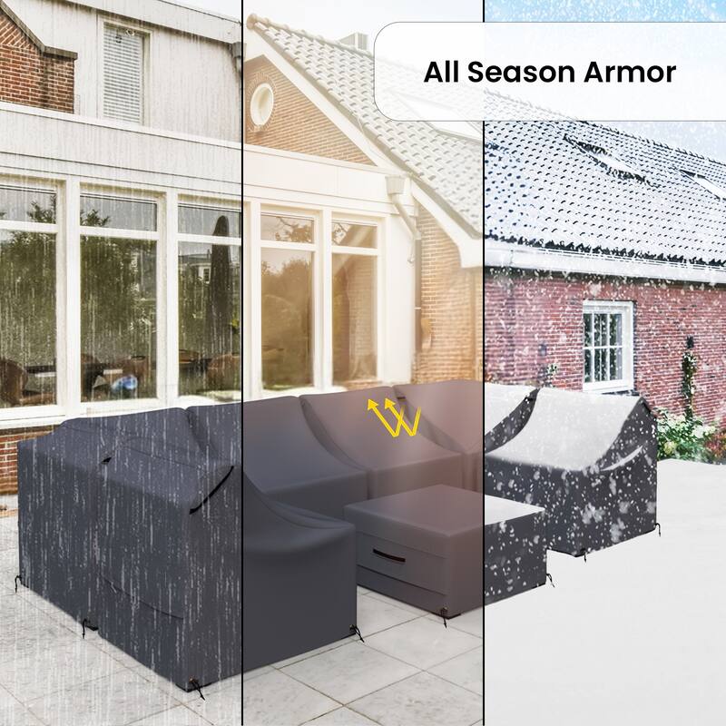 Forever Patio Outdoor Patio Furniture Cover Set ( Set of 7 ) - 28 x 29 x 29
