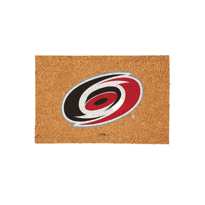 Carolina Hurricanes Full Color Indoor/Outdoor Coir Mat