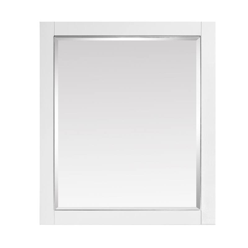 Avanity Allie 32" x 28" Framed Bathroom Mirror - White