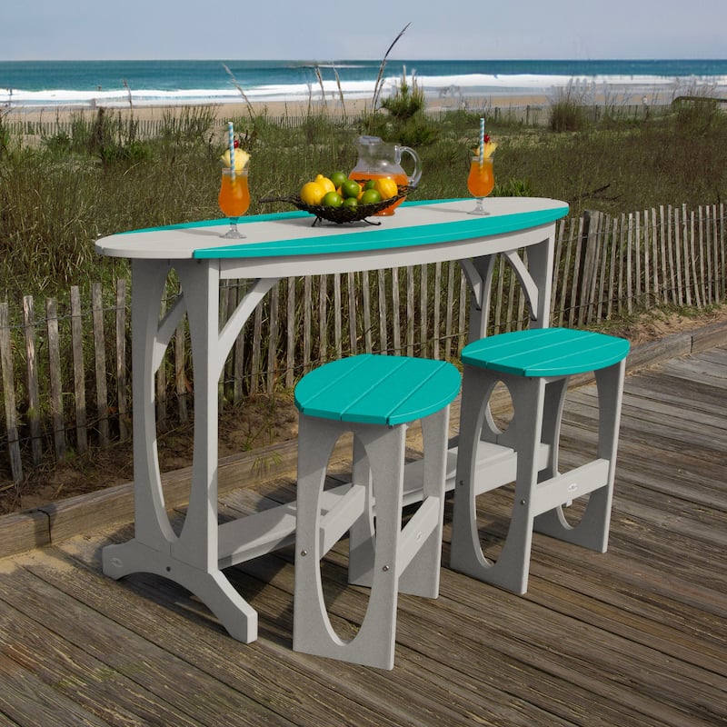 Shoreline Surfboard 3-Piece Bar Height Balcony Set