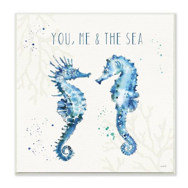 Stupell Industries You Me And The Sea Quote Seahorse Blue Green Watercolor 12 X 12 Wood Wall Art Overstock 31424927 This list focuses solely on the best quotes about calm, smooth seas, as many of these are. stupell industries