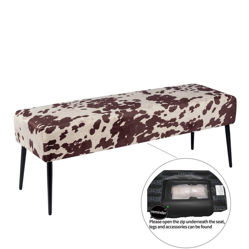 Modern 44" Length Button Tufted Bench