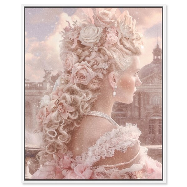 Rococo Flowers Canvas Glamorous Feminine Wall Art by Art Remedy