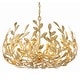 preview thumbnail 1 of 9, Crystorama Lighting Group 533 Broche 6 Light 27" Wide Taper Candle Antique Gold