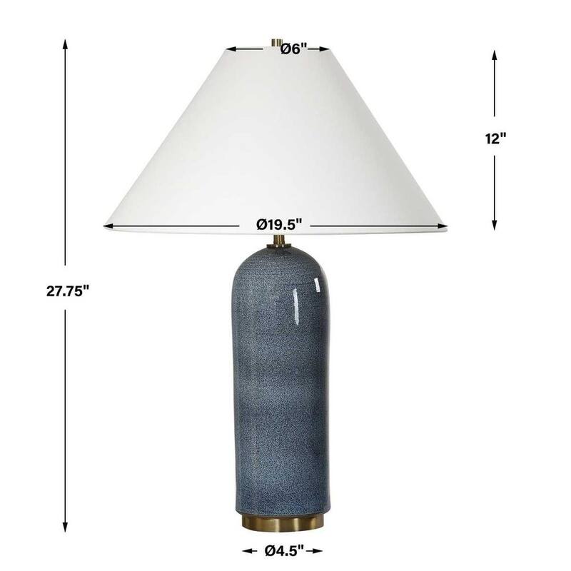 Uttermost Mayetta Deep Blue Table Lamp - N/A