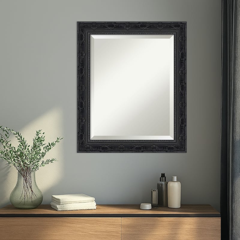 Filigree Beveled Framed Wall Mirror