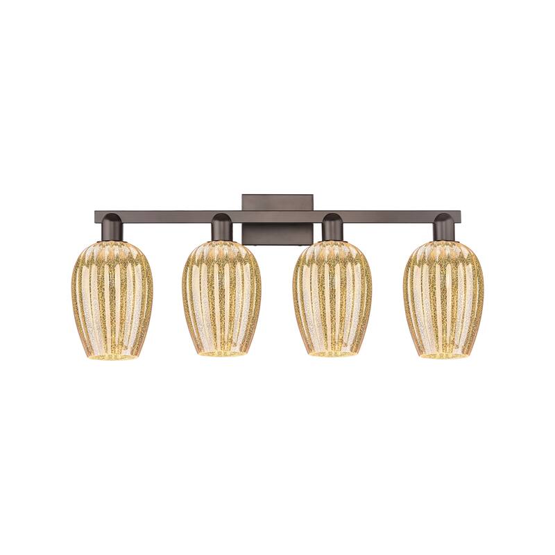 Innovations Lighting Downtown Urban - Preston - 4 Light 36" Flute Shade Bath Vanity Light