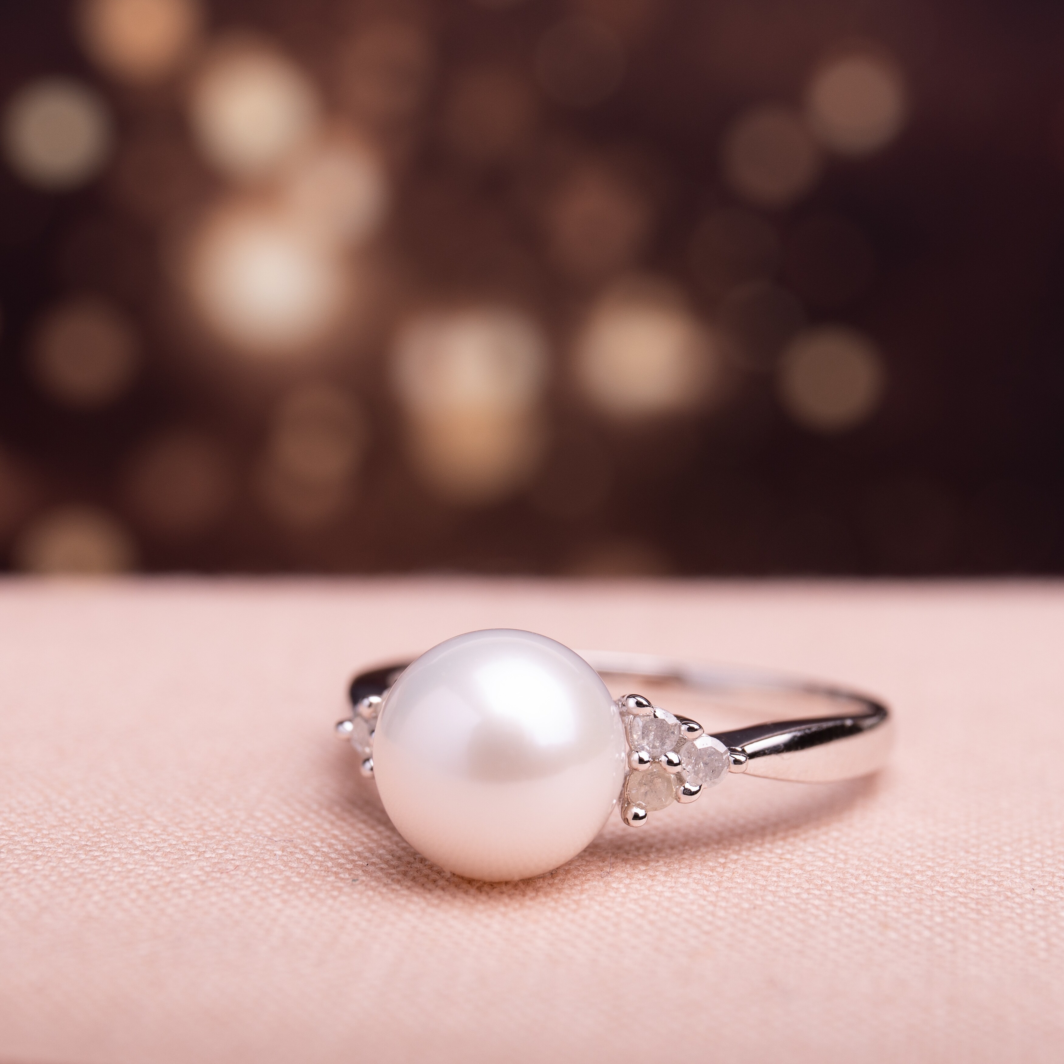 Overstock pearl rings online