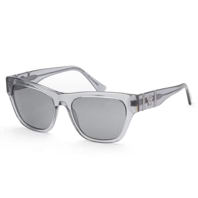 Versace Men's 55mm Grey Transparent Sunglasses