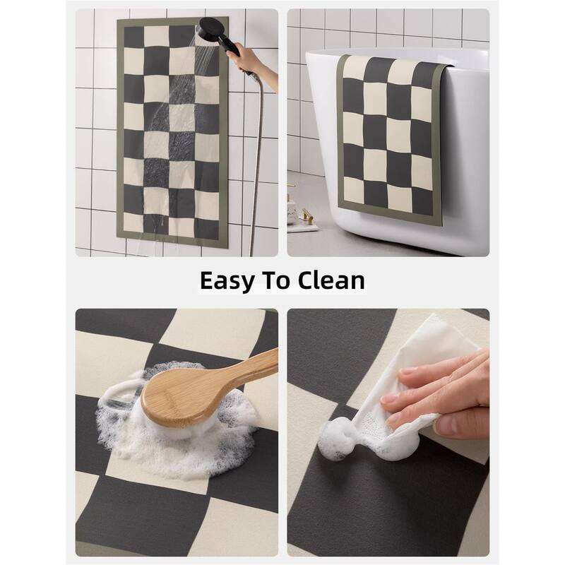 Bath Mat Rug-Thin Quick Dry