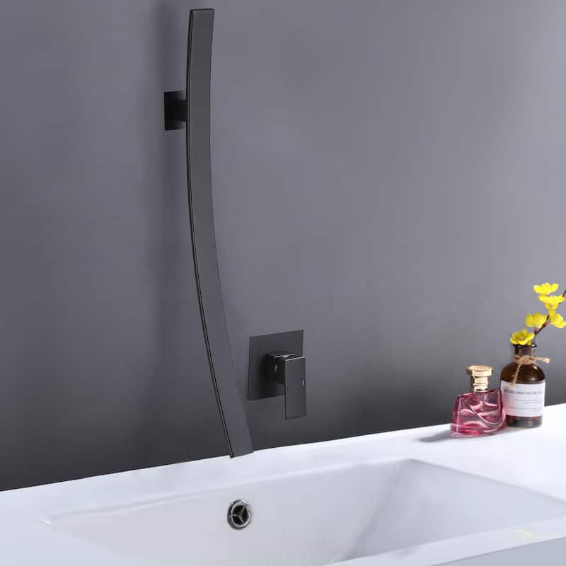 Rbrohant Creative Wall Mounted Waterfall Sink Faucet