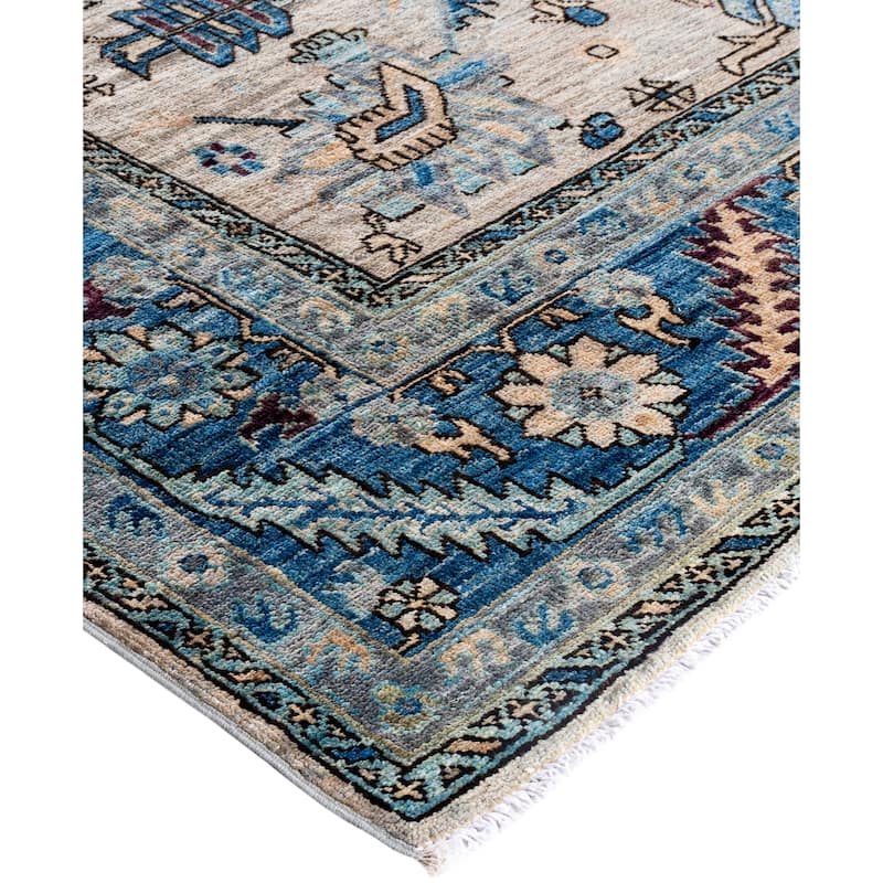 Serapi One-of-a-Kind Hand-Knotted Area Rug - Gray - 8' 10" x 11' 9"