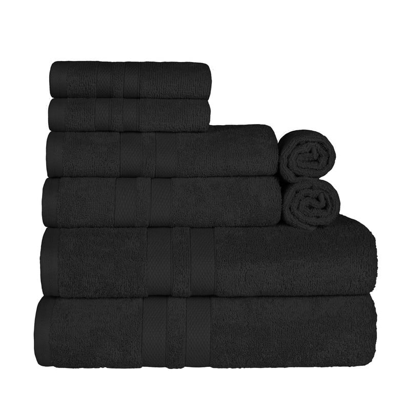 Blue Nile Mills Geneva Cotton Solid 8 Piece Towel Set - N/A