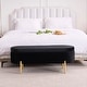 preview thumbnail 55 of 120, Velvet Storage Bench for Bedroom