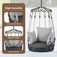 preview thumbnail 5 of 10, Outdoor Porch Swing Chair Hanging Basket, Patio Hanging Chair with Thickened Cushion for Garden Porch