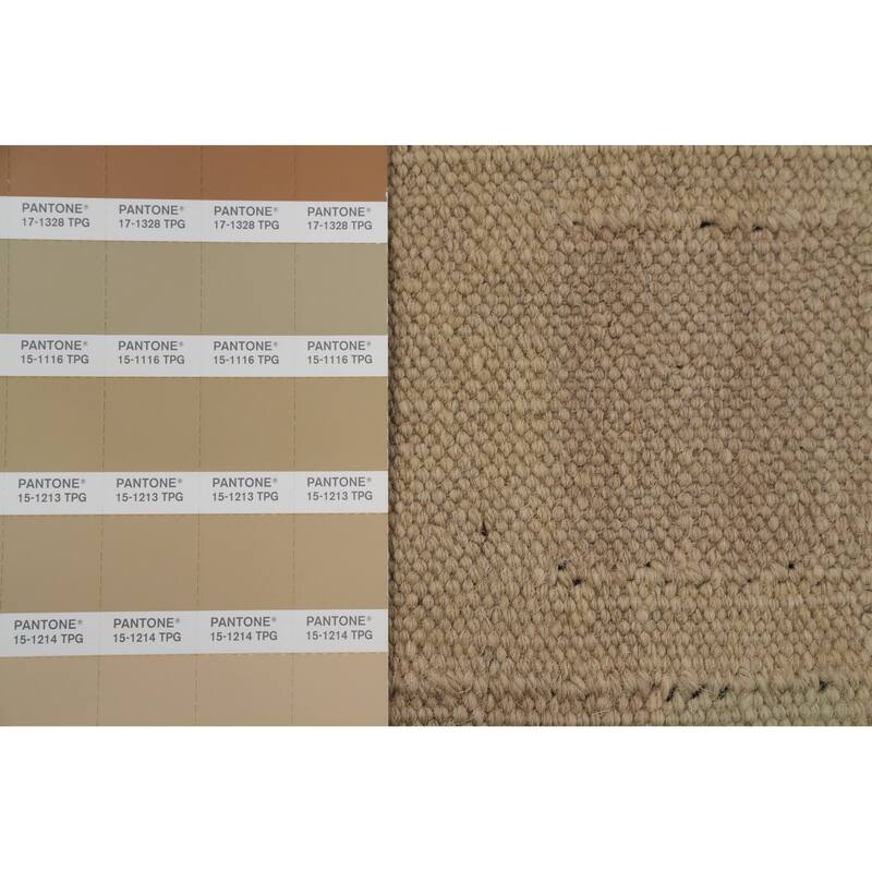 Hand Woven Oriental 100% Wool Carpet Southwestern Tribal Green Kilim Area Rug - 5' 9'' X 4' 2''