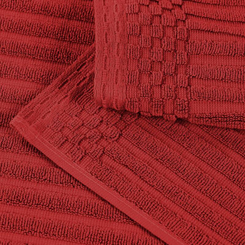 Superior Soho Ribbed Cotton Hand Towel Set of 4