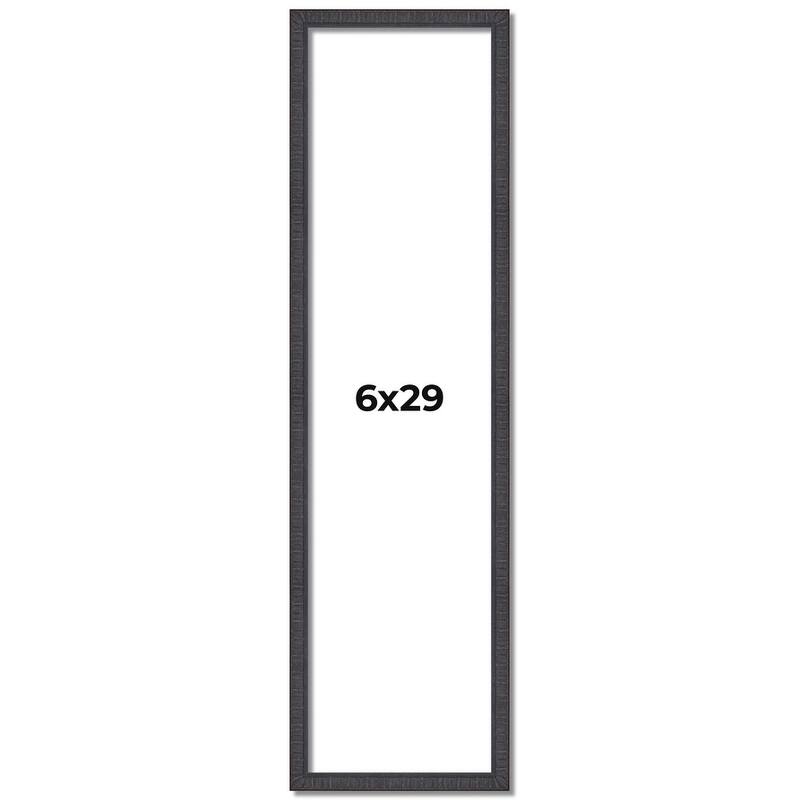 6x29 Frame Brown Picture Frame - Complete Modern Photo Frame Includes