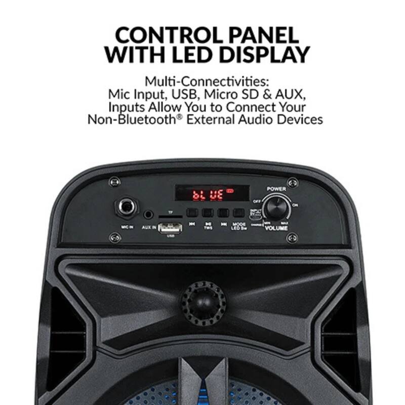 IQ Sound 8-Inch Portable Bluetooth TWS Speaker