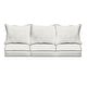preview thumbnail 38 of 49, Sorra Home Sunbrella Outdoor Deep Seating Sofa Pillow and Cushion Set 23 in W x 25 in D x 5 in H - Canvas Black 2