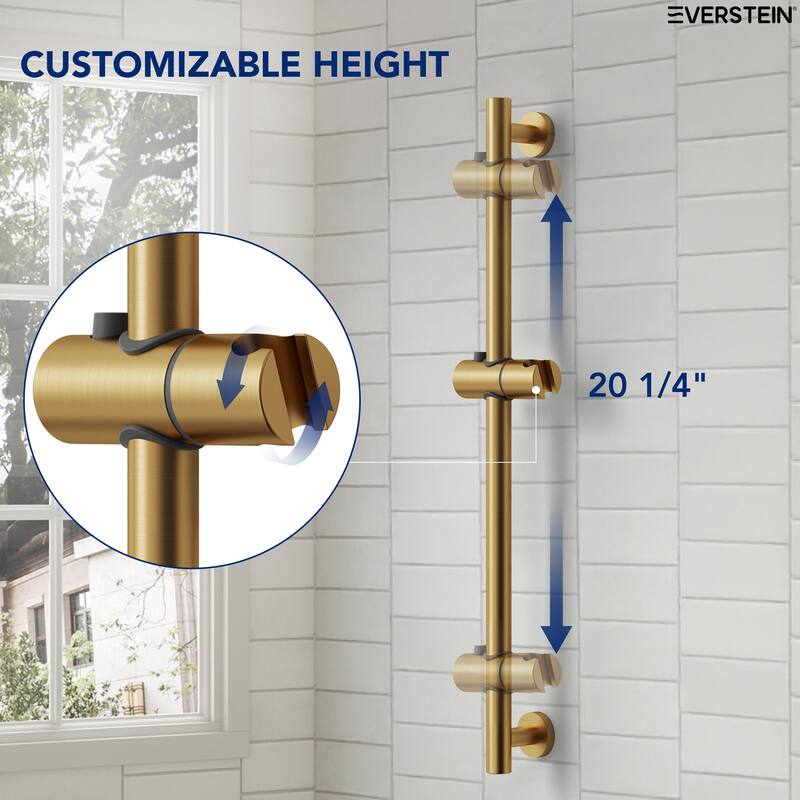 Adjustable Handheld Shower Slide Bar Set With Hose