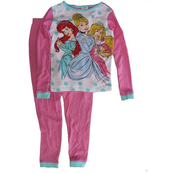 Shop Disney Little Girls Pink Aurora Cinderella Ariel Print 2 Pc